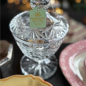 Stunning Vintage Crystal Candy Dish